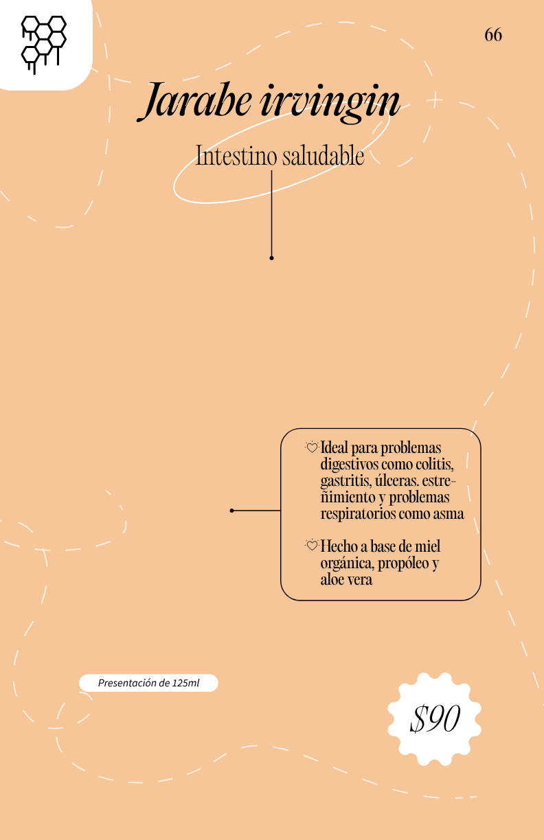 Intestino saludable Jarabe irvingin