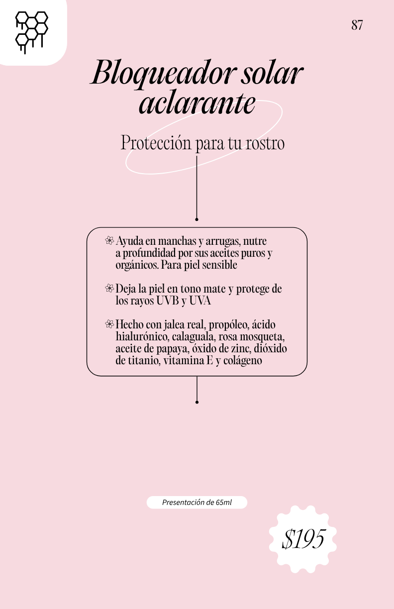 Protección para tu rostro Bloqueador solar aclarante